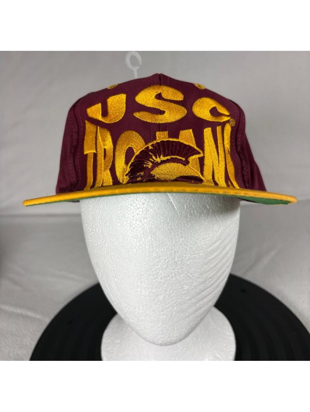 Vintage USC Trojans Logo 7 Snapback Hat Cap Mens One Size NWT Deadstock 90s